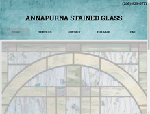 Tablet Screenshot of annapurnastainedglass.com